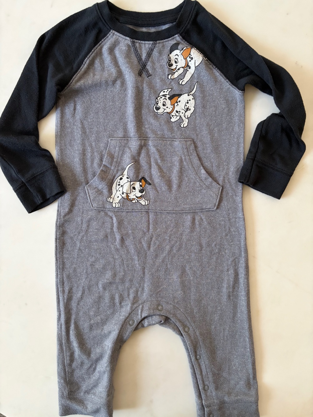 Disney jumping beans Long-Sleeve Kids Pajama Romper with 101 Dalmatians